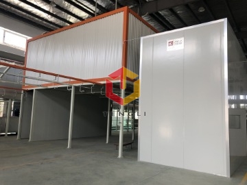 圍攔噴涂烤漆線